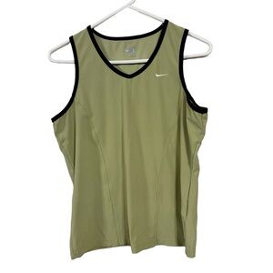 Nike Fit Dry Green Sleeveless Activewear Top Size Large